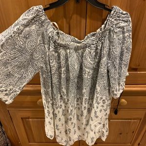 Beautiful off the shoulder dress. NEVER WORN !!!